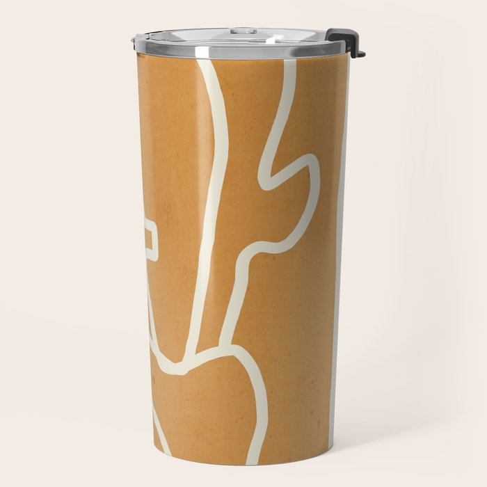 Abstract Minimal Woman Portrait 2 Travel Mug Gallery Image 2