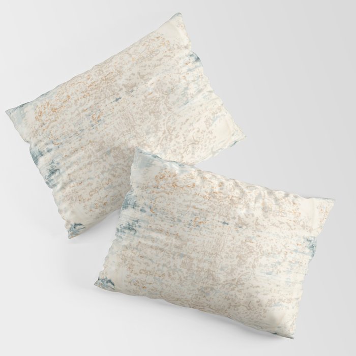 very worn blue and beige carpet Pillow Sham Gallery Image 3
