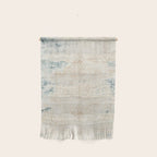 very worn blue and beige carpet Wall Hanging Gallery Image 1