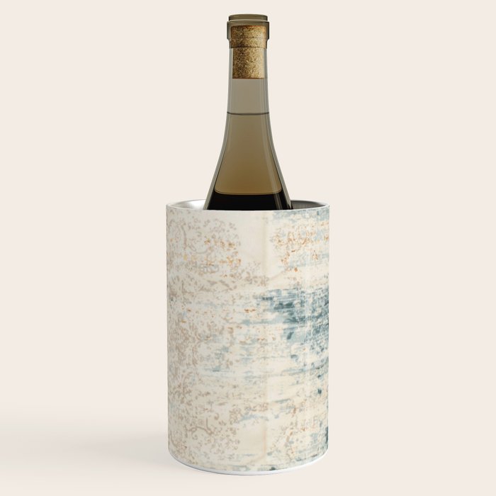 very worn blue and beige carpet Wine Chiller Gallery Image 3
