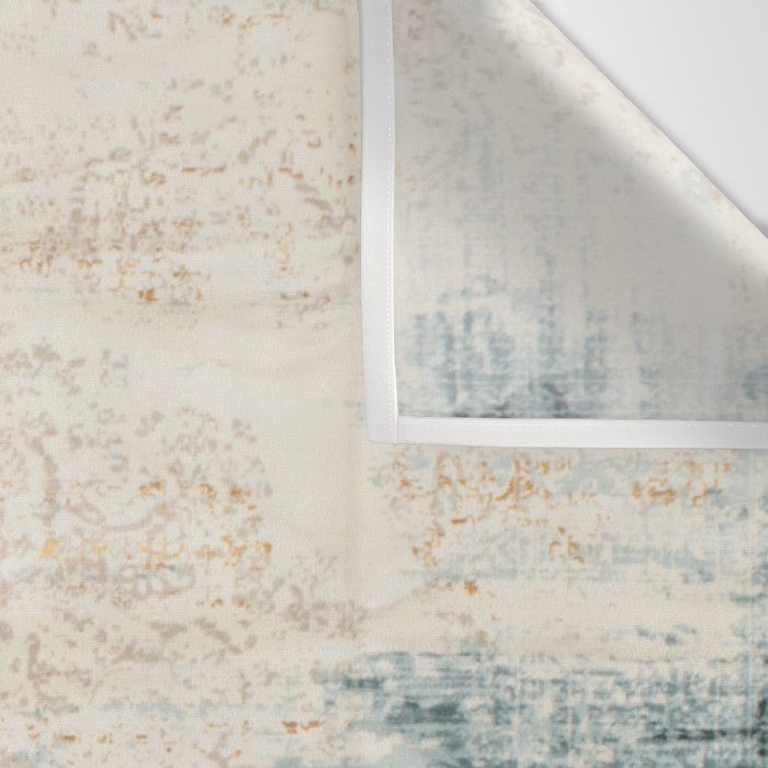 very worn blue and beige carpet Wall Tapestry Gallery Image 3