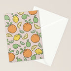 Summer Citrus in Pink Stationery Card Gallery Image 2