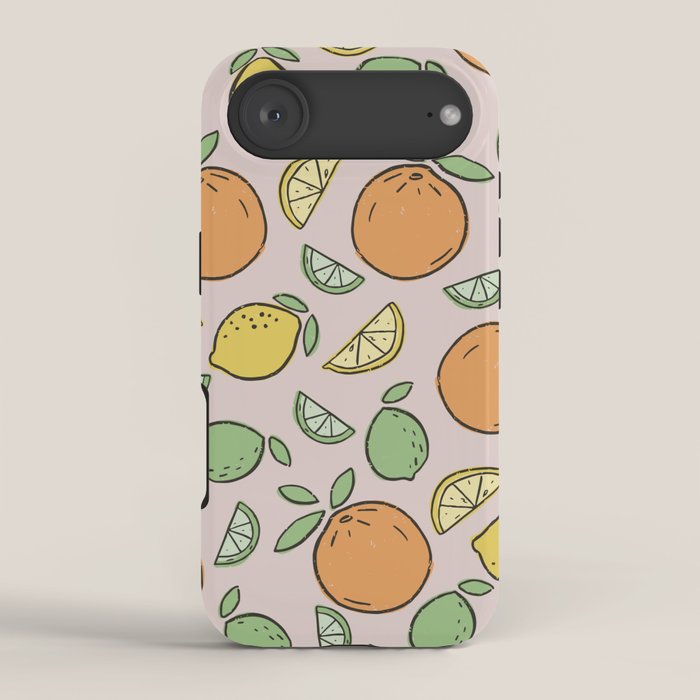 Summer Citrus in Pink iPhone Case Gallery Image 2