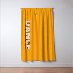 Dance 3D typography Window Curtain Gallery Image 3