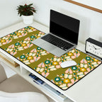 Floral Stripe - Olive  Desk Mat Gallery Image 2