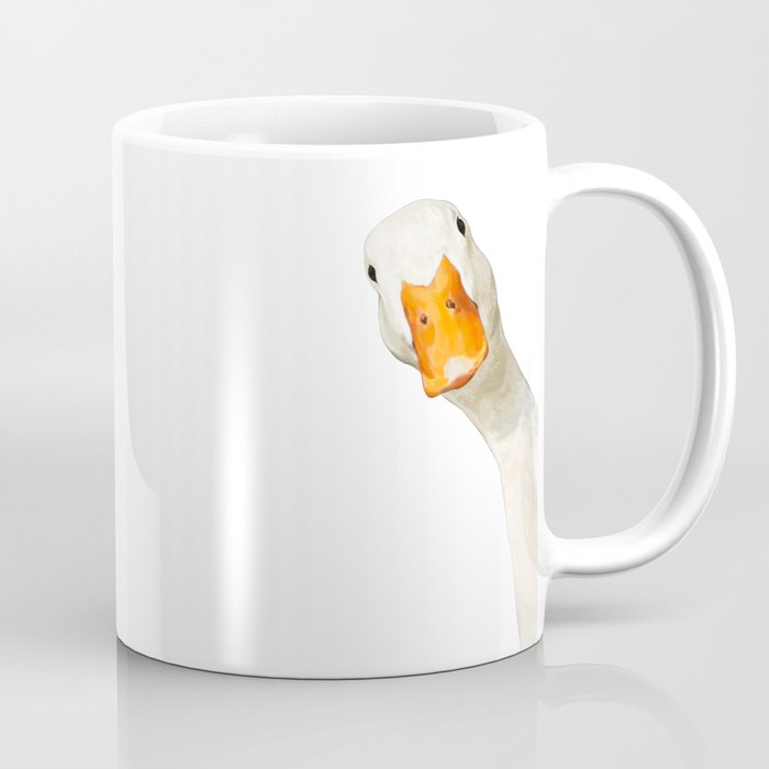 Sneaky White Duck Coffee Mug Gallery Image 1