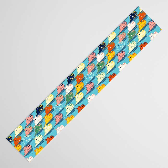 Happy Hippo Family Table Runner Gallery Image 3