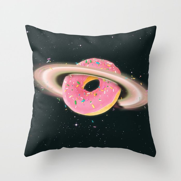 THE DONUT PLANET Throw Pillow Gallery Image 6