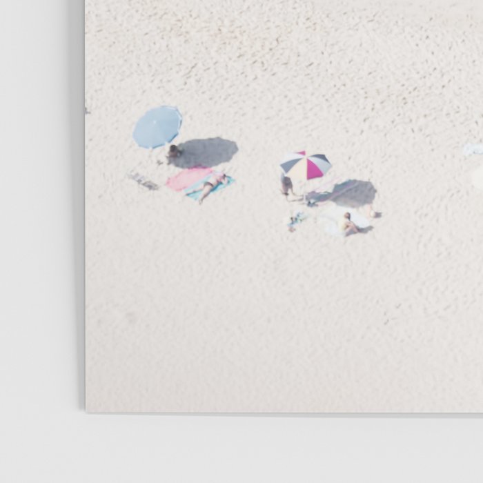 Summer Seaside Beach Print - Aerial Ocean Crowded Beach Sea photography by Ingrid Beddoes Poster Gallery Image 3