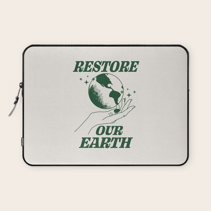 Restore our Earth Laptop Sleeve Gallery Image 1