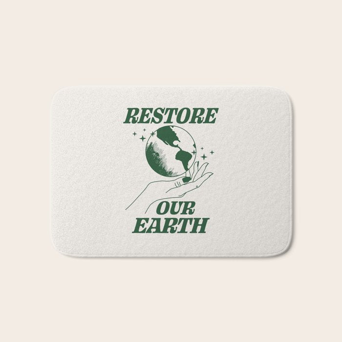 Restore our Earth Bath Mat Gallery Image 1