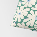 Daisy fresh 2 - green blue Pillow Sham Gallery Image 4