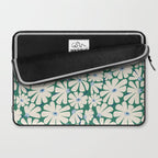 Daisy fresh 2 - green blue Laptop Sleeve Gallery Image 2