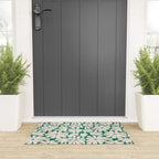 Daisy fresh 2 - green blue Welcome Mat Gallery Image 3