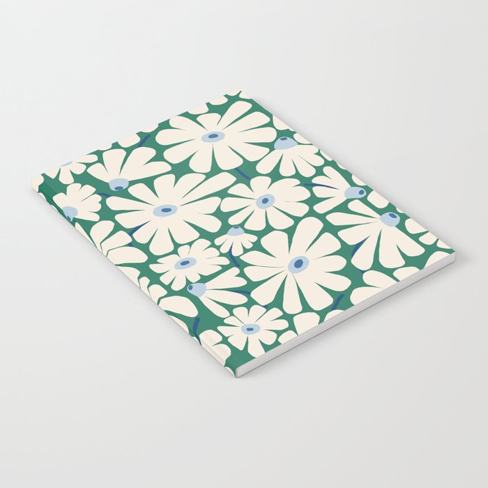 Daisy fresh 2 - green blue Notebook Gallery Image 2