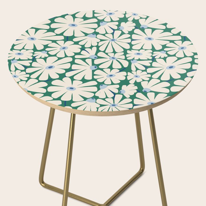 Daisy fresh 2 - green blue Side Table Gallery Image 2