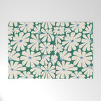Daisy fresh 2 - green blue Welcome Mat Gallery Image 1