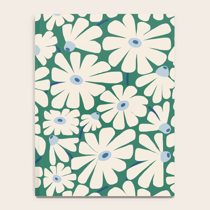 Daisy fresh 2 - green blue Notebook Gallery Image 4