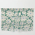 Daisy fresh 2 - green blue Wall Hanging Gallery Image 1