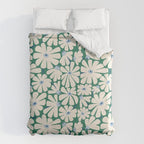 Daisy fresh 2 - green blue Duvet Cover Gallery Image 6