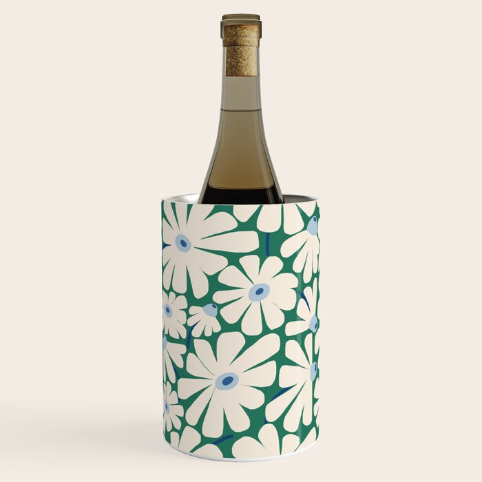 Daisy fresh 2 - green blue Wine Chiller Gallery Image 2