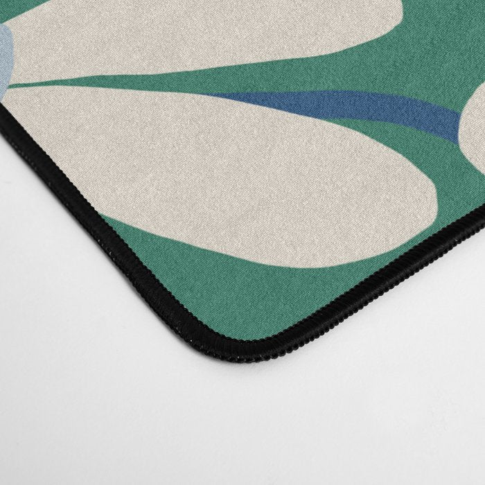 Daisy fresh 2 - green blue Desk Mat Gallery Image 4