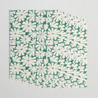 Daisy fresh 2 - green blue Wrapping Paper Gallery Image 3