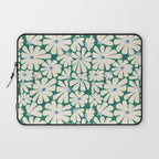 Daisy fresh 2 - green blue Laptop Sleeve Gallery Image 1