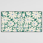 Daisy fresh 2 - green blue Desk Mat Gallery Image 3