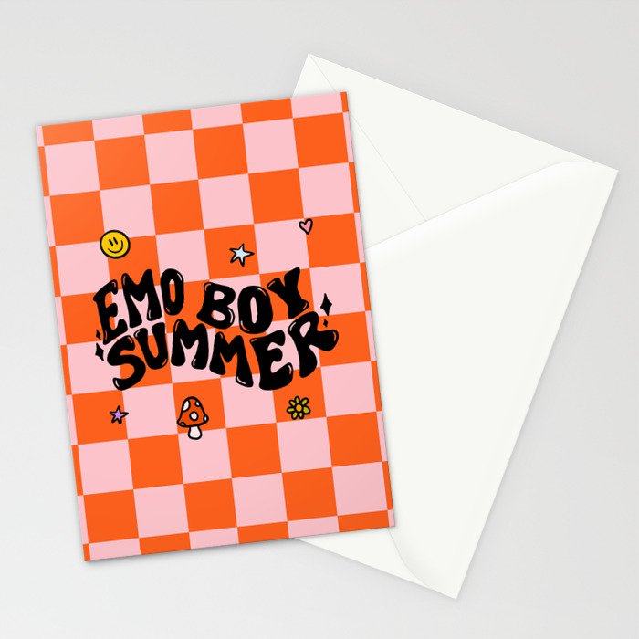 Emo Boy Summer Stationery Card Gallery Image 2