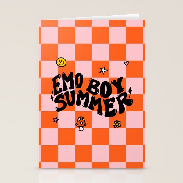 Emo Boy Summer Stationery Card Gallery Image 2
