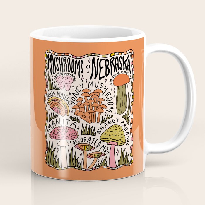 Mushrooms of Nebraska Coffee Mug Gallery Image 1