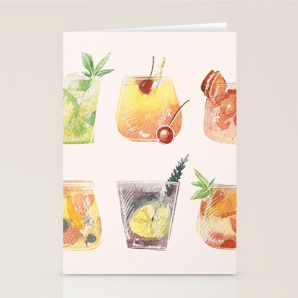 Summer Cocktails 11 Stationery Card Gallery Image 2