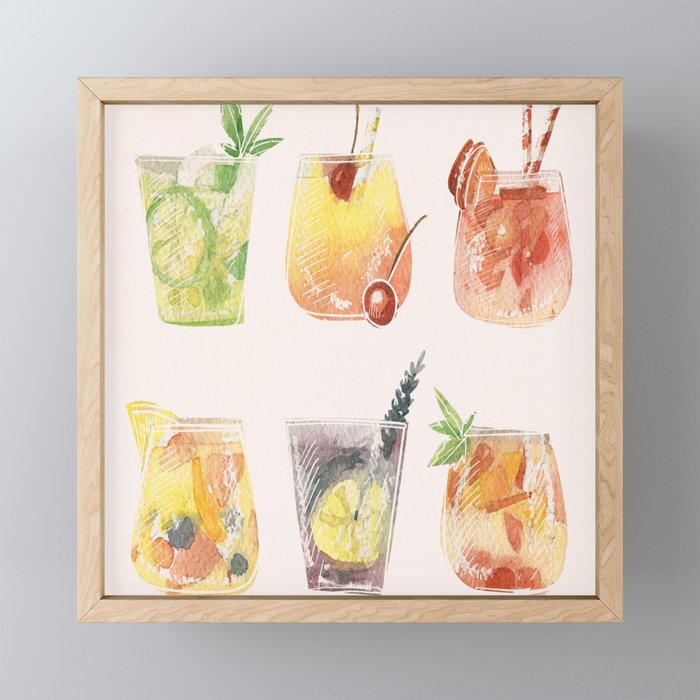 Summer Cocktails 11 Mini Art Print Gallery Image 1