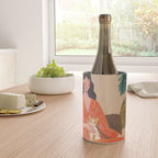 Woman with cat in living room in warm earth tones Wine Chiller Gallery Image 4