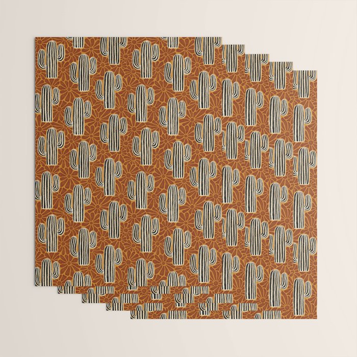 Sonora - Rust, gold, black and white Wrapping Paper Gallery Image 3