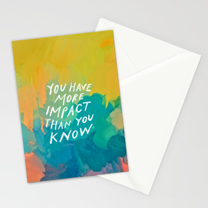 "You Have More Impact Than You Know." Stationery Card Gallery Image 2