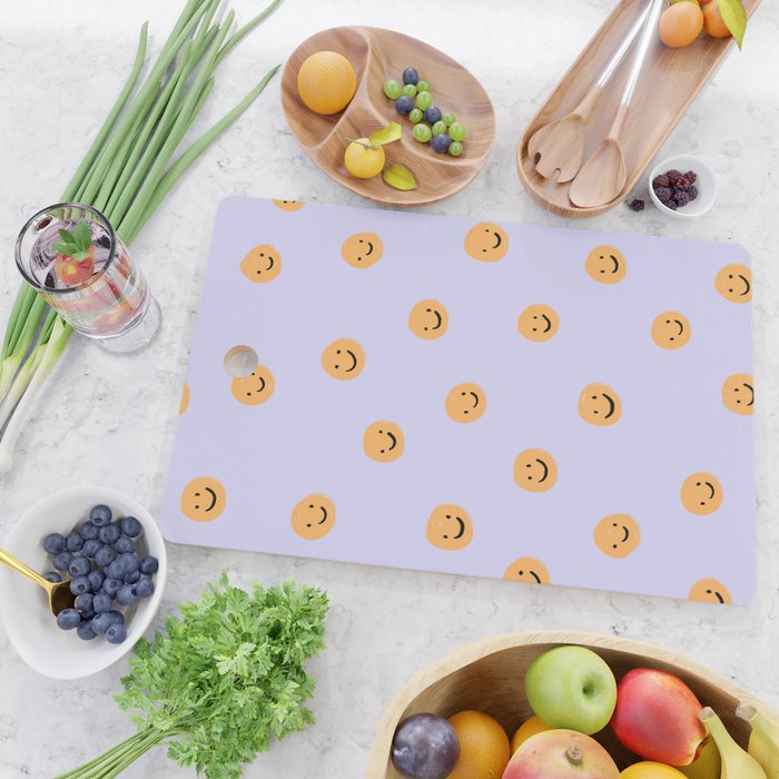 Purple Smiley Face Cutting Board Gallery Image 2
