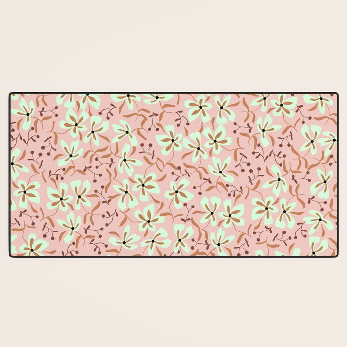 seamless pattern with small flowers Desk Mat Gallery Image 3