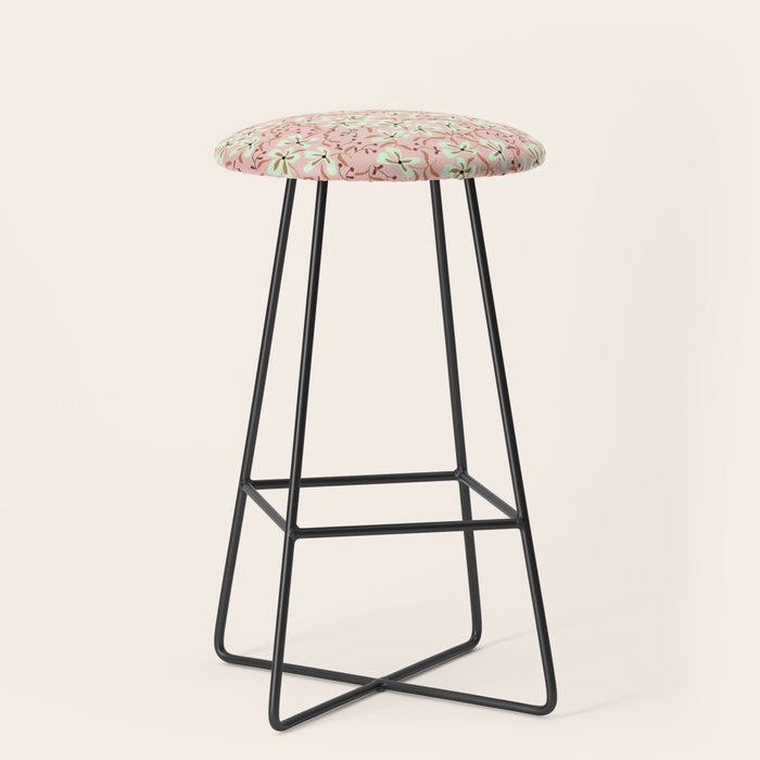 seamless pattern with small flowers Stool Gallery Image 1
