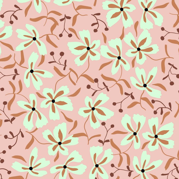 seamless pattern with small flowers Coffee Mug Gallery Image 2