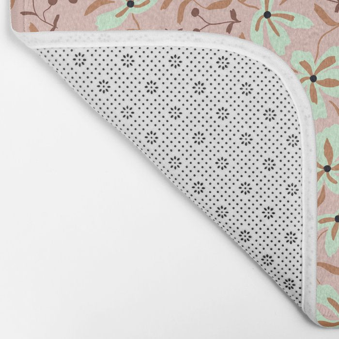 seamless pattern with small flowers Bath Mat Gallery Image 2