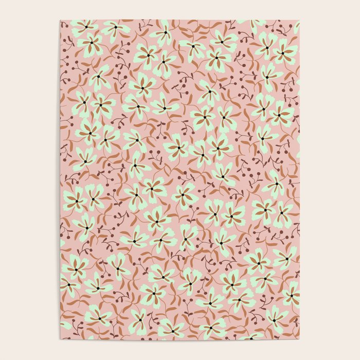 seamless pattern with small flowers Poster Gallery Image 1
