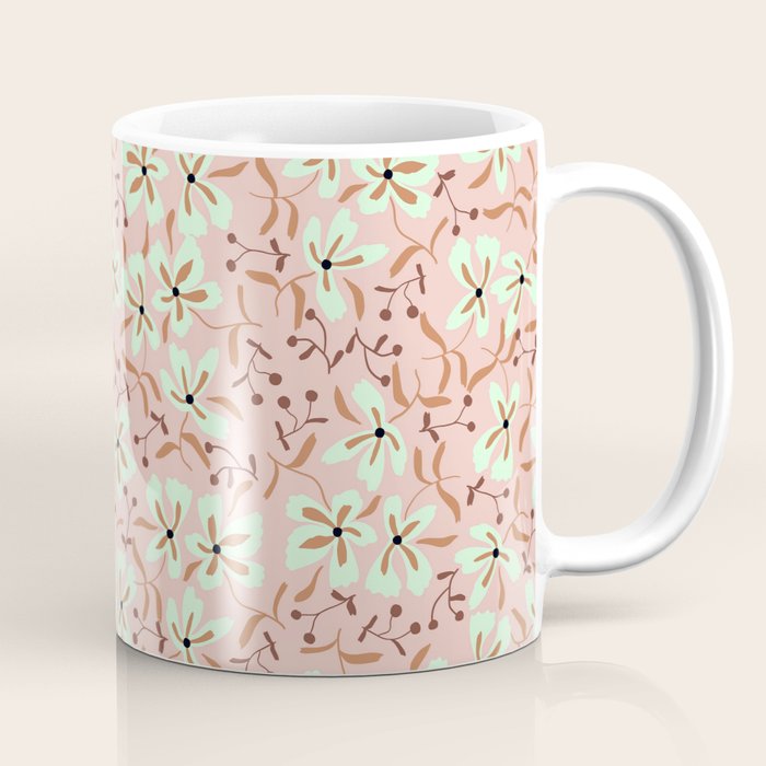seamless pattern with small flowers Coffee Mug Gallery Image 1