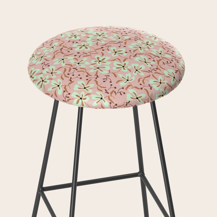 seamless pattern with small flowers Stool Gallery Image 2