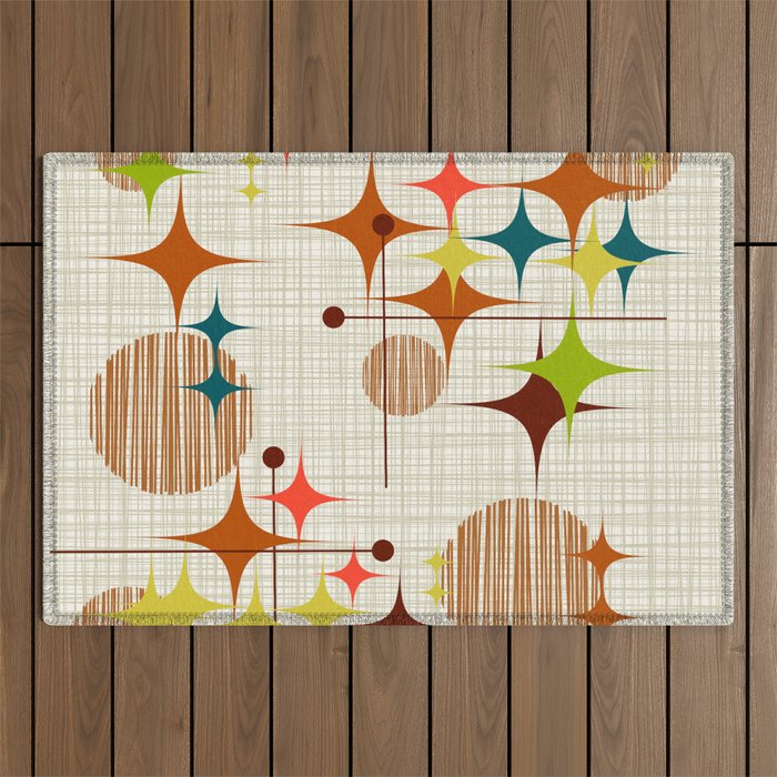 Starbursts and Globes 4 Outdoor Rug Gallery Image 1