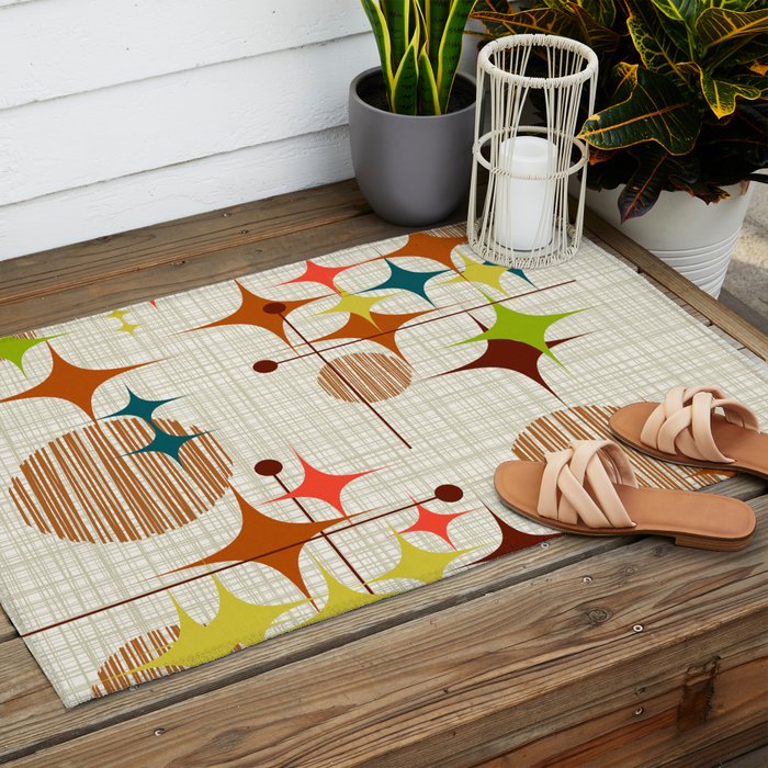 Starbursts and Globes 4 Outdoor Rug Gallery Image 2