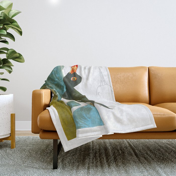 Pied oyster-catcher Bird Throw Blanket Gallery Image 1