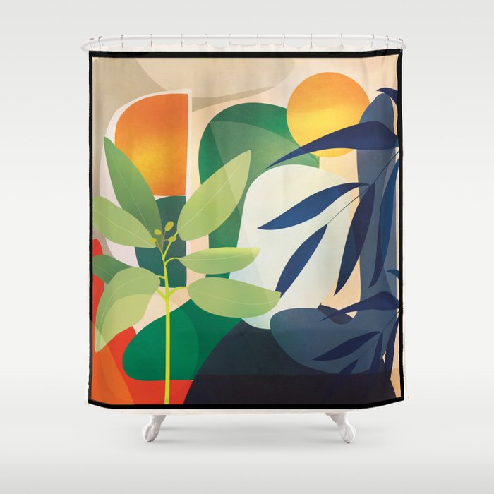 Sunrise Garden 14 Shower Curtain Gallery Image 1