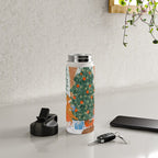 Woodland Winter Wonderland Festive Forest Animals and Christmas Tree Illustration Water Bottle Gallery Image 4